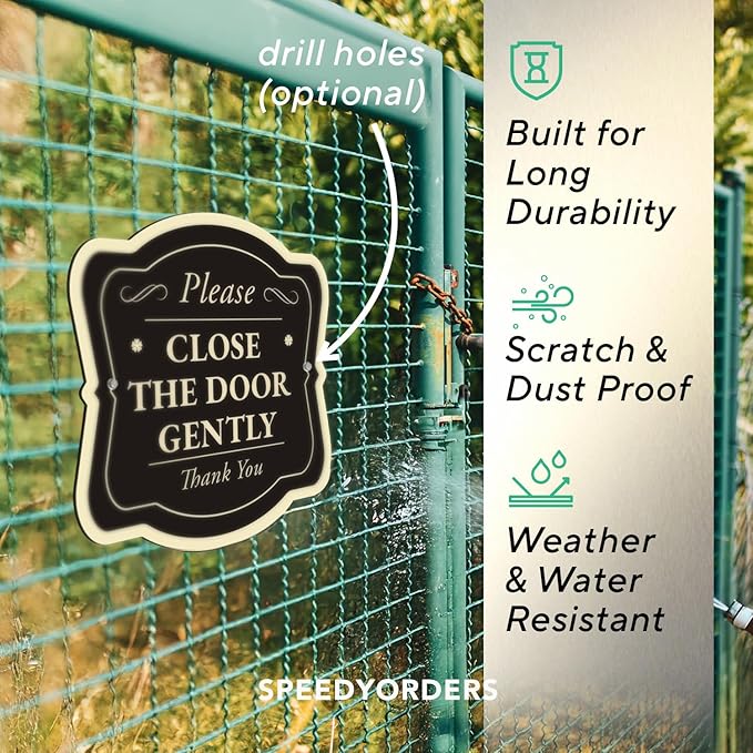 Custom Decorative Outdoor Metal Sign, Personalized Aluminum Driveway Sign - Waterproof, Made in USA - Design 3 Black Charcoal 8x8 In
