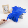Rooster Feathers Bulk – Blue, 60pcs 12-14inch Natural Large Rooster