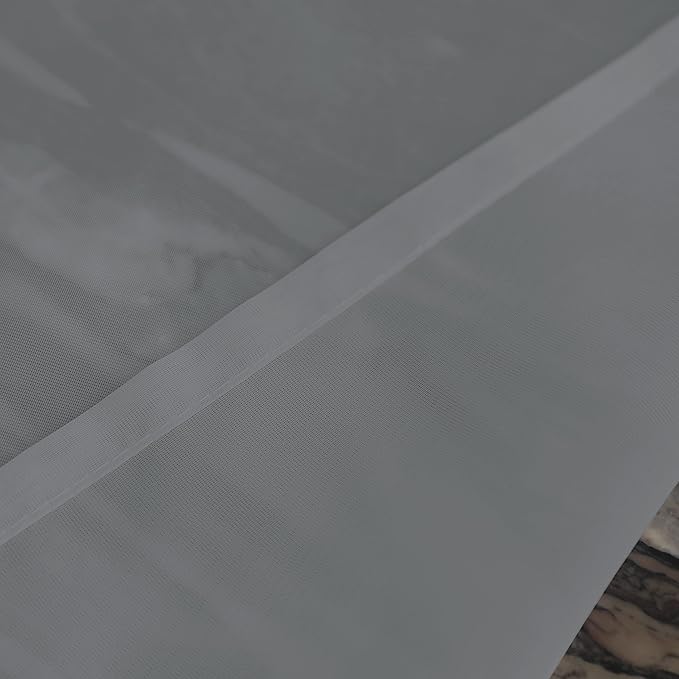 Window Gray Sheer Curtains 84 Inches Long 2 Panels Sheer Curtain Basic Rod Pocket Panel for Bedroom Children Living Room Yard Kitchen (Gray, 52" W x 84" L | 2 pcs)