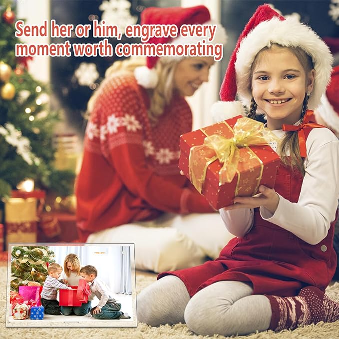 HELPLEX Picture Frames, 3 Pack 5x7 inch Acrylic Picture Frame Clear 5 x 7 Photo Frames Magnetic Picture Frames Ready for Tabletop Display, Effectively Protect Photos from Fading and Yellowing