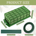 Floral Foam Cage with Floral Foam for Fresh and Artificial, 6 Pieces
