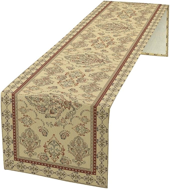 Vintage Farmhouse Flower Table Runner Boho Elegant Home Kitchen Table Dining Coffee Room Garden Party Wedding Decor 13x90in