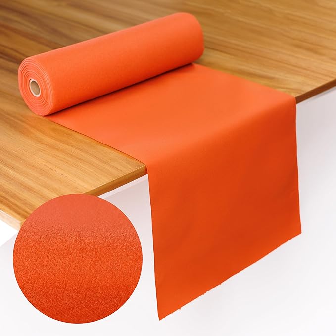 American Homestead Paper Table Runner Roll - 78 ft. Disposable Linen-Like Table Cover Roll - 20 Perforated Table Runners (16" x 48") for Parties, Weddings, and Events - Terracotta