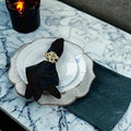 Napkin Rings, 12-Pack Shiny Gold Aluminum Set for Dinner Tables