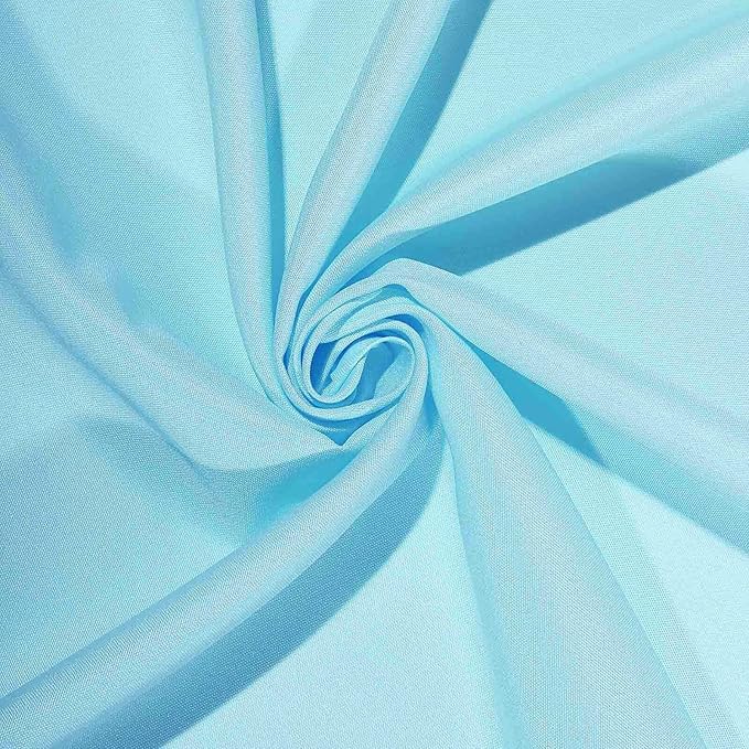 Efavormart 90" Square Polyester Table Overlay for Wedding Kitchen Dining Events - Blue