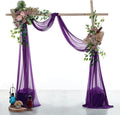 Fabric Sheer Chiffon in Purple, 3 Panels, 30 Inch x 20 Feet