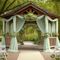 Arch Drapes for Wedding Arch Draping Fabric Sheer Backdrop – Sage