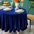 Velvet Tablecloth Luxurious Solid Round Table Cloth, Oblong Retro