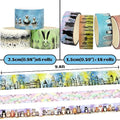 Cute Washi Tape Set, 24 Rolls Kawaii Animals Decorative Washi Tape