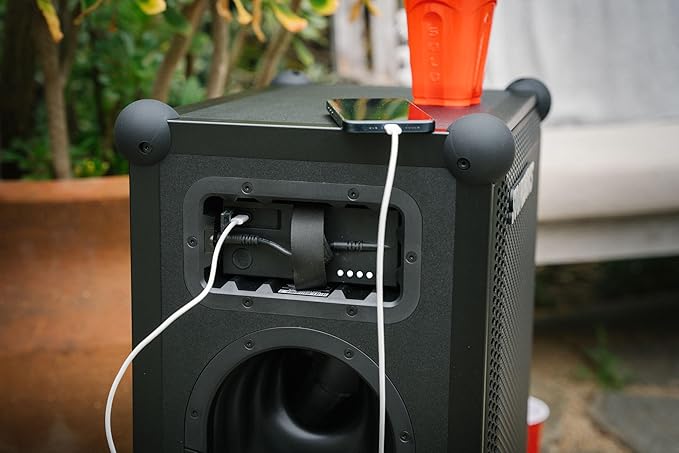 SOUNDBOKS 4 – Bluetooth Performance Speaker – USB-C Charging Battery – Loudest Party Speaker with 40 Hours of Battery – Wireless and Portable Speaker - Designed in Denmark – 126dB (Black)