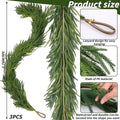 Garlands: 3-Pack 9 Ft Green Norfolk Pine Garland Set, PE