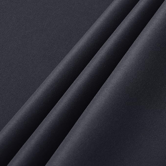 sancua 2 Pack Dark Grey Tablecloth 60 x 102 Inch, Rectangle 6 Feet Table Cloth - Stain and Wrinkle Resistant Washable Polyester Table Cover for Dining Tables, Buffet Parties and Camping