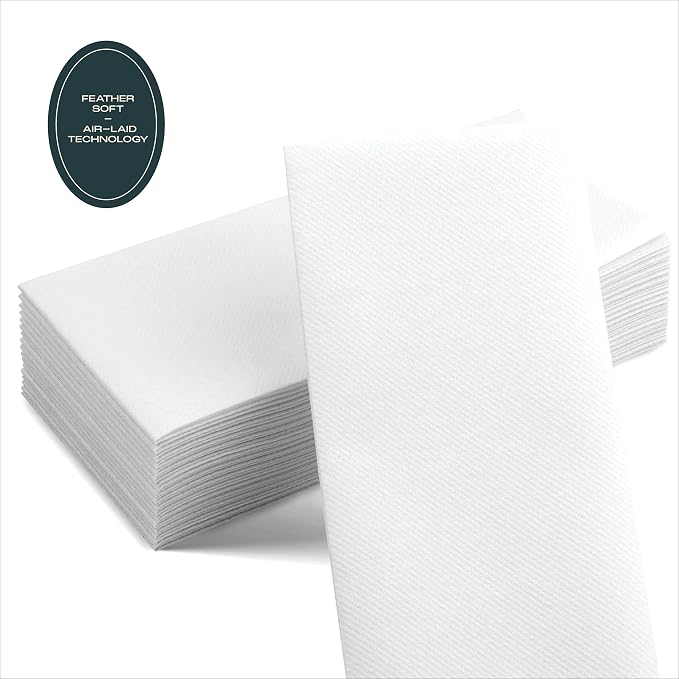 200-Pack Servietto Disposable Linen-Feel Guest Towels, Soft and Absorbent Paper - Image 5
