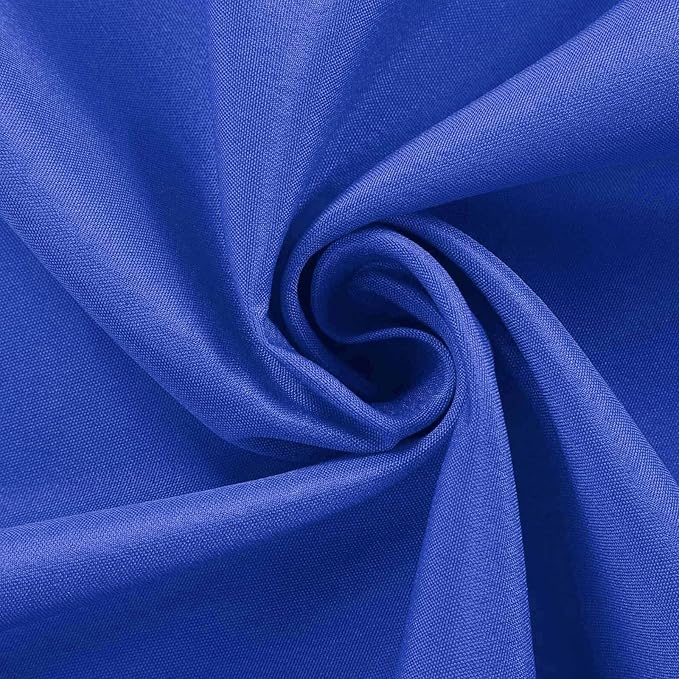 Efavormart Round Tablecloth, 120 Inch Stain & Wrinkle Resistant Washable Table Cloth, Decorative Polyester Fabric Table Cover for Banquet, Wedding, Dining - Royal Blue