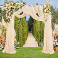 Arch Drapes for Wedding Arch Draping Fabric Champagne Sheer Backdrop