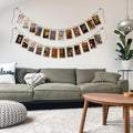 Hanging Photo Display with 12 Clips