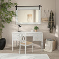 Farmhouse Bathroom Mirror, 41" X 30" Rustic Barn Door Mirror
