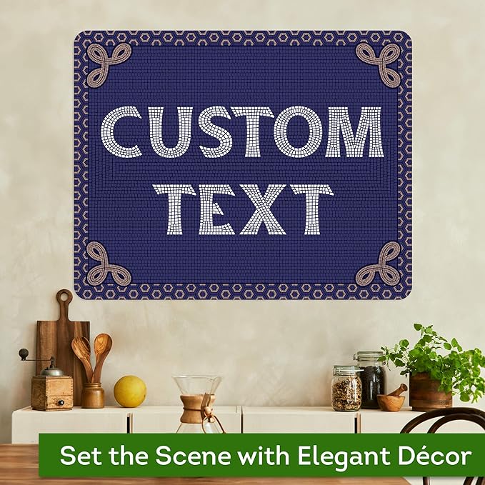 Custom Sign, Custom Street Sign, 11 Font Colors, 13 Font Styles, 4 Hole Options, 22 Sizes, 24x30 Inches, Rust Free DiBound, Fade Resistant, Made in USA by My Sign Center (Fauxsaic 1)