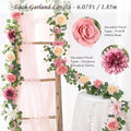 Artificial Flower Garland Decorations, 2Pcs