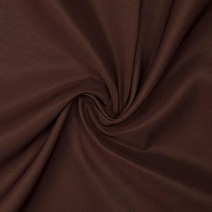 Gee Di Moda Square Tablecloth - 85 x 85 Inch Chocolate Table Cloth for Large Square or Round Tables - Heavy Duty Washable Fabric - for Buffet Table, Holiday Party, Dinner, Wedding & Baby Shower