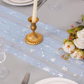 Snowflake Christmas Table Runner – Silver
