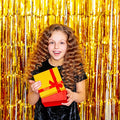 Backdrop Birthday Decorations Foil Curtain Backdrop Gold, 2 Pack – Gold