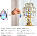 50mm Crystal Prisms Chandelier Colorful Bauhinia Ornament, 12 Pieces