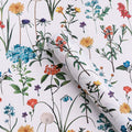 Kraft Wildflower Wrapping Paper, 17 Inch X 16.5 Feet, Mini Roll