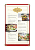 Goodsmart Restaurant Menu Covers, 25 Pack Red 2-View