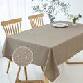 Rectangle Texture Tablecloth Stain Proof Waterproof Wrinkle Free – Linen