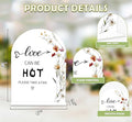 Boho Floral Love Can Be Hot Sign