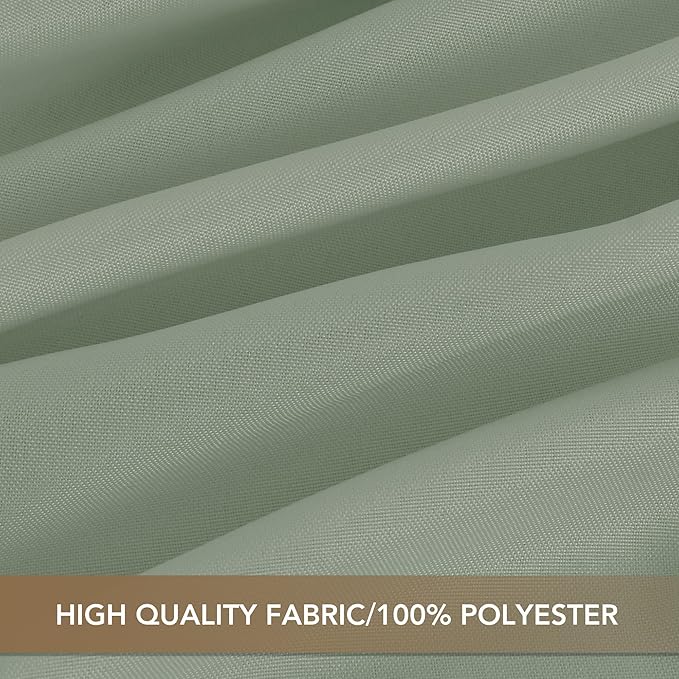 sancua Square Tablecloths 54x54 Inch, 2 Pack - Sage Green Fabric Table Cloth for Square or Round Tables, Washable Polyester Table Cover for Dinner, Holiday Party, Decorative Display Tables