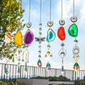 Crystal Suncatcher, 7 PCS, Hanging Suncatchers with Crystals Light