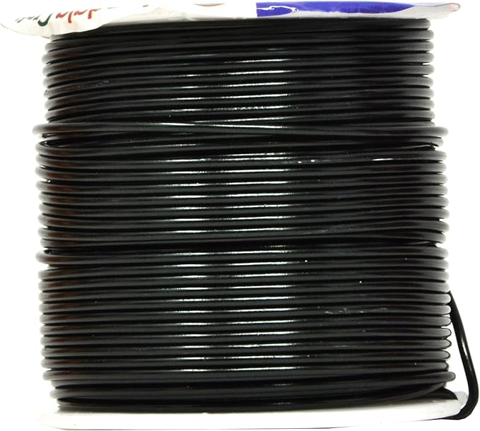 Mandala Crafts 16 Gauge Anodized Aluminum Craft Wire for Jewelry Making – 390 FT Colored Flexible Silver Copper True Blue Black Red Kelly Green Wire - Bendable for Bonsai Armature Crafting Sculpting