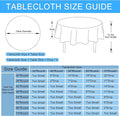 Round Polyester Tablecloth, 45 Inch, Champagne, Water Resistant