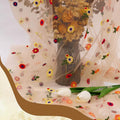 10 FT Champagne Floral Table Runner