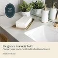 Disposable Napkins: 200-Pack White Linen-Feel Guest Towels, 12 x 17 in
