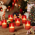 Flickering Flameless LED Candles with Timer, 12Pack