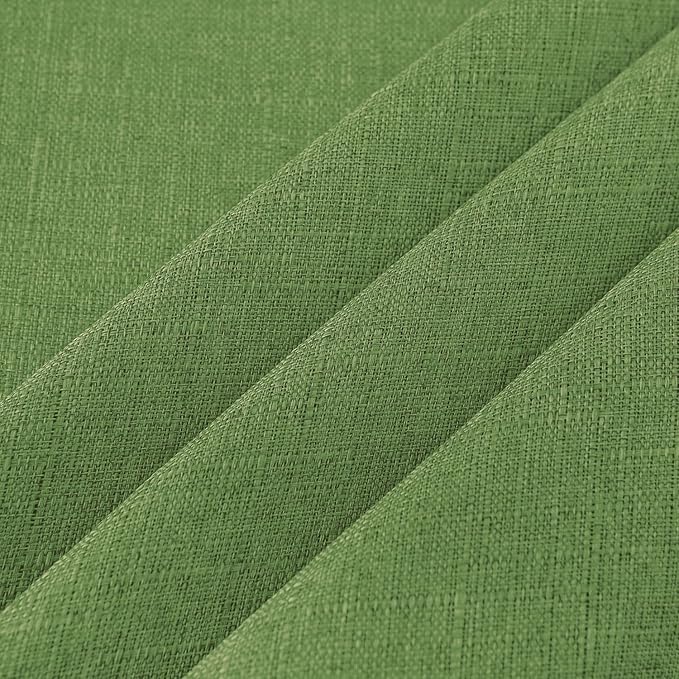 NLMUVW Olive Green Linen Tablecloth Rectangle Water Resistant Textured Natural Table Cloth Farmhouse Table Cover for Kitchen Dining Coffee, 54 x 96 Inch
