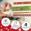 16 Rolls Christmas Washi Tape Holiday Masking Tape 4 Sizes Green – Red
