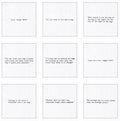 Dog Quotes, White Cotton Cocktail Napkins