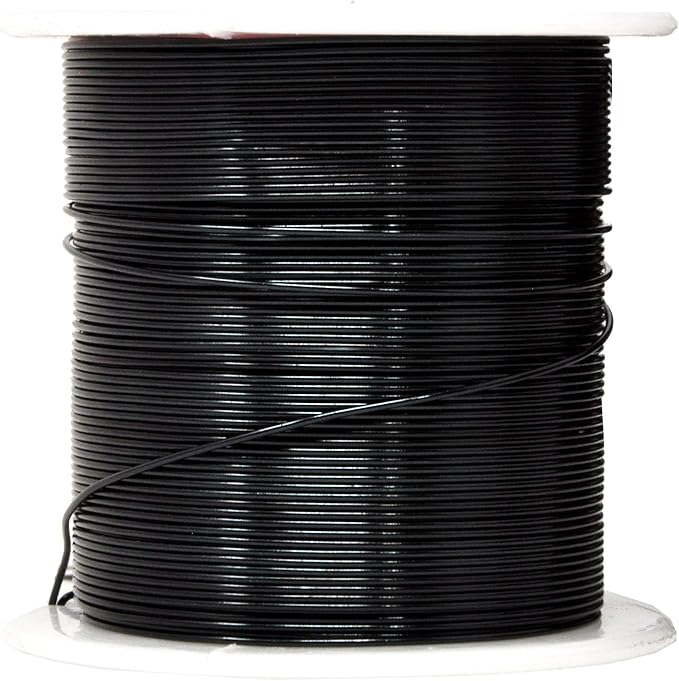 Mandala Crafts 22 Gauge Anodized Aluminum Craft Wire for Jewelry Making - 450 FT Colored Flexible Silver Copper True Blue Black Red Kelly Green Wire - Bendable for Bonsai Armature Crafting Sculpting