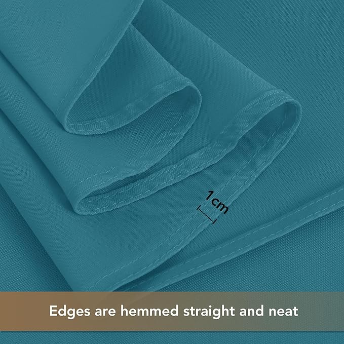 sancua Small Square Tablecloths 36x36 Inch - Teal Table Cloth for Square or Round Tables, Washable Polyester Fabric Table Cover for Nightstand End Bedside Tables