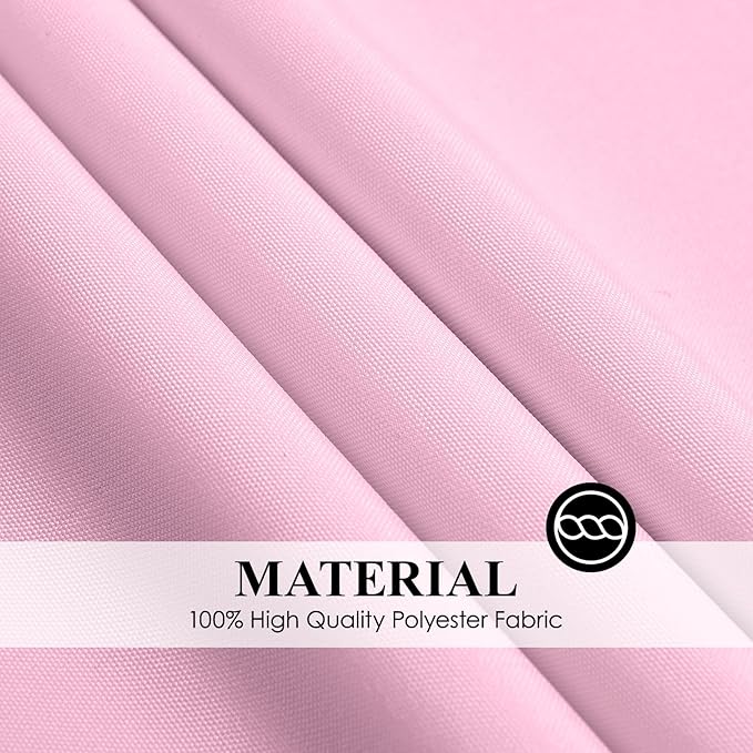Round Tablecloth 6 Pack 108 Inch Pink Tablecloths Washable Decorative Linen Polyester Table Clothes Cover for Dining Table Banquets Buffet Parties and Wedding