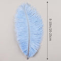 Ostrich Feathers Natural Bulk 8-10Inch 20cm-25cm, 12pcs – Light Purple