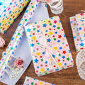 Holographic Star Gift Wrapping Paper for Birthday – Pink