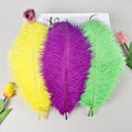 Ostrich Feathers Natural Bulk 8-10Inch 20cm-25cm, 12pcs – Light Yellow
