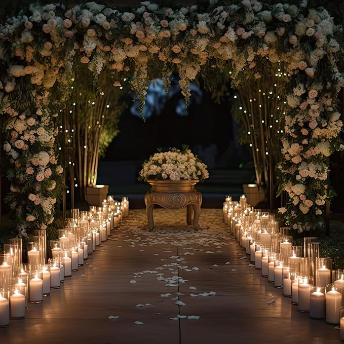 Thin Glass Cylinder Vases 2.5''/3.3'' Diameter 2mm Wall Thickness Clear Flowers Vase Hurricane Floating Candles Holders for Table Centerpieces Wedding Decor(3.3'' X 5.9'',7.9'',9.8'',6 Pcs)