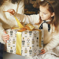 Reversible Christmas Wrapping Paper Roll, 17" x33ft Double-Sided