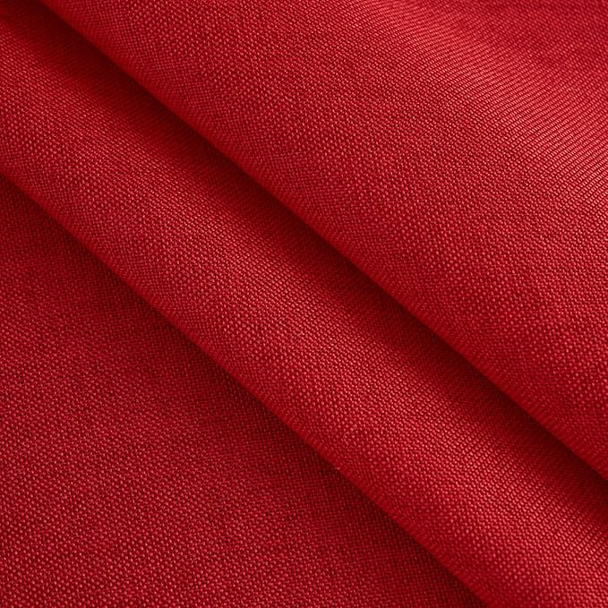 NLMUVW Red Linen Tablecloth Rectangle, Christmas Table Cloth Water Resistant Textured Table Cover for Kitchen Dining Coffee Party, 54 x 96 Inch